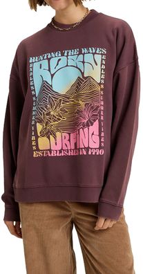 ROXY Women Fleece Lineup Oversized huckleberry - Größe: XS
