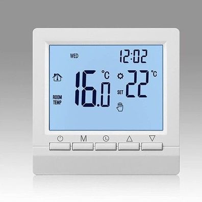 LCD Digital Thermostat Raumthermostat für Gasboiler FußBodenheizu