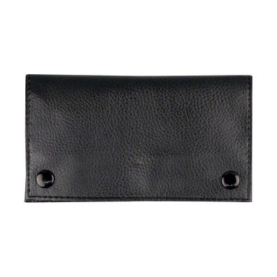 Hauser Tabakbeutel / Drehtasche für Tabak + Zubehör in Lederoptik, schwarz