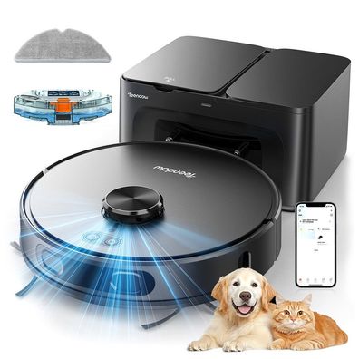 6000Pa Teendow D65S MAX robotic vacuum cleaner, 220 Minuten Laufzeit
