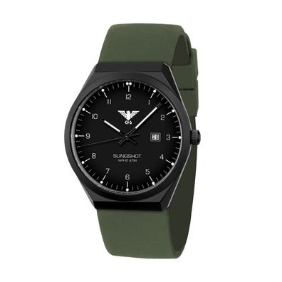 KHS - KHS. SLIBS. SO - Armbanduhr - Herren - Quarz - Slingshot Black Steel