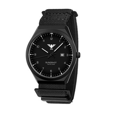 KHS - KHS. SLIBS. DFB - Armbanduhr - Herren - Quarz - Slingshot Black Steel