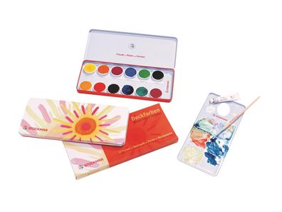 Stockmar Deckfarbenkasten 12 Farben FSC® 100