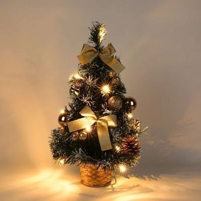 40CM Table LED Artificial Christmas Tree Decoration Light Pine Tree Mini Xmas Tree Ch