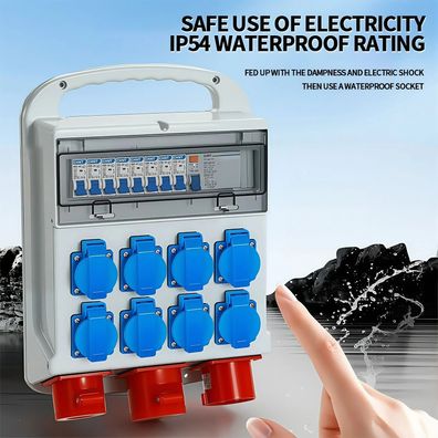 Industrial Waterproof Connector 16A/250V IP54 - German/UK/French/EU/Brazil