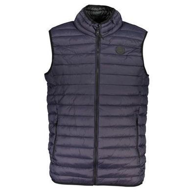 Gianmarco Venturi Blu Poliammide Men's Gilet