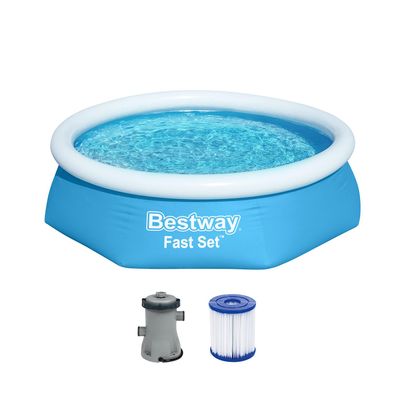 Fast Set™ Aufstellpool-Set mit Filterpumpe Ø 244 x 61 cm, blau, rund