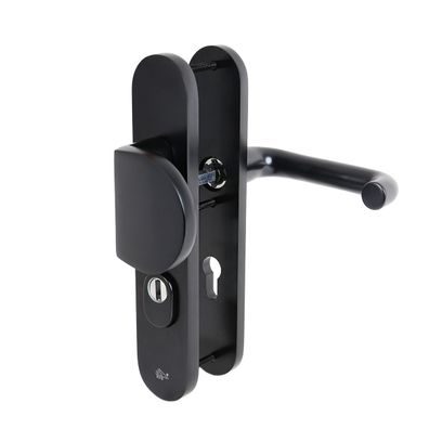 Schutzbeschlag Haustürbeschlag SKG3 Knopf Drücker Profilzylinder 72mm Kernziehschutz