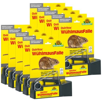 Neudorff Quiritox WühlmausFalle - 10 Stück