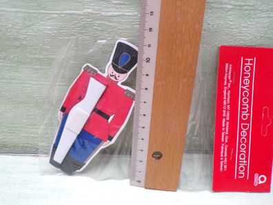 alte Tischdeko Zinnsoldat "Papierfächer" "Rose" amscan OVP