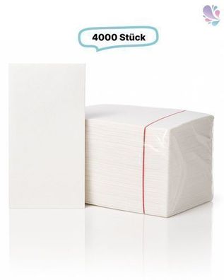 Servietten Blanc Value SET, 2-lagig, 100% Zellstoff, 4.000 Qualitätsservietten je SET