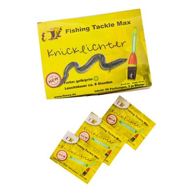 Knicklicht Sortiment gelb 100 Knicklichter 4,5 x 39 mm