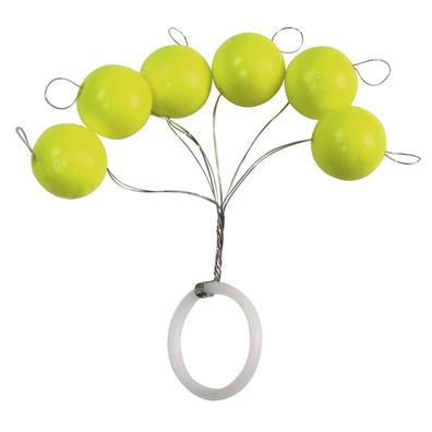 Pilotkugeln Forellen Bissanzeiger rund gelb 10 mm