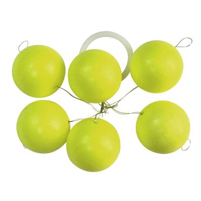 Pilotkugeln Forellen Bissanzeiger rund gelb 15 mm