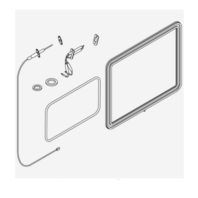 Weishaupt Wartungsset WTC-G 15 B 48301100222 Brennerdichtung Zündelektrode