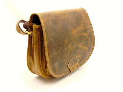 Umhängetasche Fettleder Vintage – Ledertasche für Damen & Herren