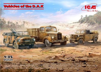 ICM 1:35 DS3529 Vehicles of the D.A.K - NEU
