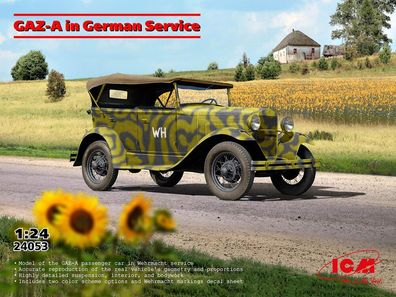 ICM 1:24 24053 GAZ-A in German Service - NEU