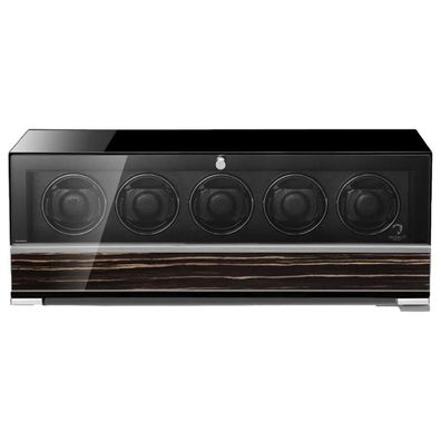 Modalo - 3305715S - Uhrenbeweger für 5 Uhren - Clasico Premium Schwarzes Makassar