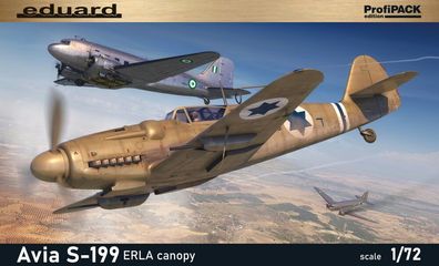 Eduard Plastic Kits 1:72 70152 Avia S-199 ERLA canopy  Profipack - NEU