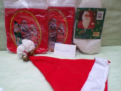 Stoff Geschenktaschen Smarties Kitkat After Eight Weihnachtsmützen