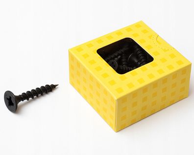 PGB FH-Z Holzschrauben BlackTop Beschichtung Vollgewinde Senkkopf schwarz 200 St