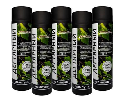 Birkenteer Haar Shampoo 5 x 250 ml Haarshampoo Anti-Schuppen Anti-Dandruff Tar