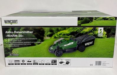 Wingart Akku-Rasenmäher-Set WARM 20