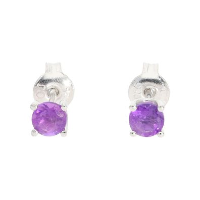 Ohrstecker Silber 925 Amethyst Lila JL10-06-3784 JuwelmaLux