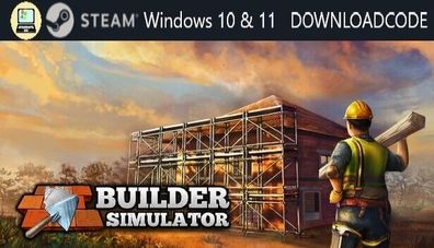 NEU PC Computer Spiel Builder Simulator für Windows 10 11 STEAM Downloadcode Key