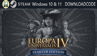 NEU PC Computer Spiel Europa Universalis 4 Starter Edt für Windows 10 11 STEAM
