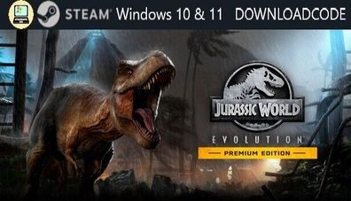 Computer Spiel Jurassic World Evolution Premium Edt für Windows STEAM Code Key