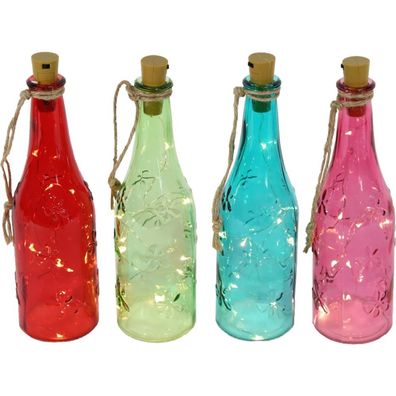 LED-Lichterkette in Weinflasche, 7cm x 25cm