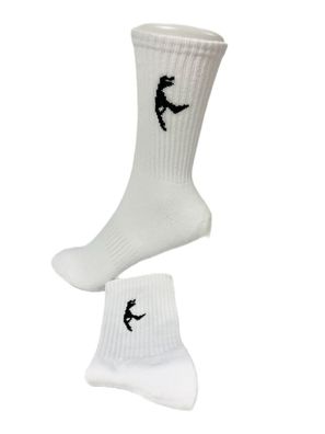 Sylt-Socken Tennis-Stil weiß