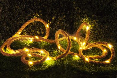 Hanfseil mit LED-Beleuchtung