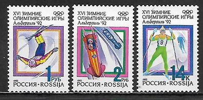 Russland postfrisch Michel-Nummer 220-222