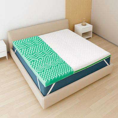The White Stone Memory-Foam-Breeze Topper | Kühler, erfrischender Bezug