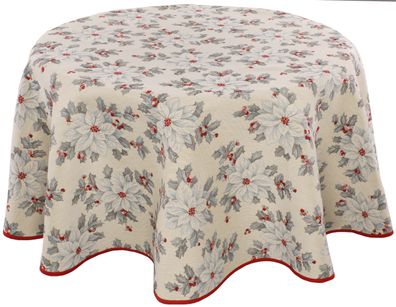 Gobelin Tischdecke Weihnachten Tafeltuch Rund Weihnachtsdecke Made in Germany