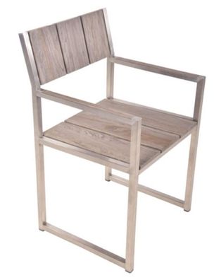 Stuhl Majuro mit Armlehne Teak A-grade, geölt,