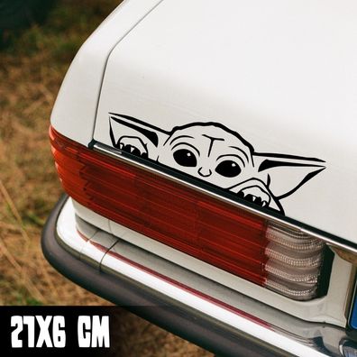 Auto Aufkleber "Baby Yoda" Star Wars Sticker Vinyl #0085