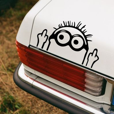 Auto Aufkleber "Minion Fuck You" Minions Tuning Fun Sticker Vinyl #0101