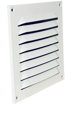 Lüftungsgitter Aluminium weiß rechteckig 200 x 200 mm
