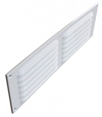 Lüftungsgitter Aluminium weiß rechteckig 440 x 140 mm