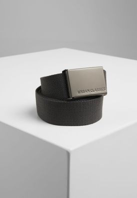 Urban Classics Gürtel Canvas Belts Charcoal