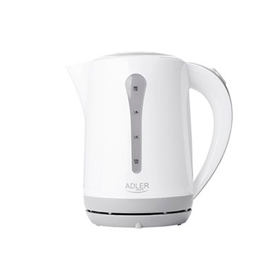 Adler AD 1244 XXL-Wasserkocher 2,5 L, 2200 W, 360°-Basis - Weiß