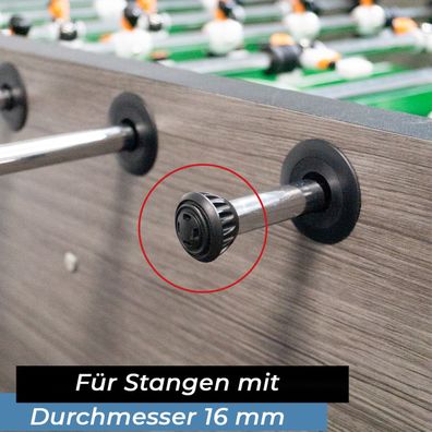 Bandito - Endkappen Safety für 16 mm Kickerstangen Set (8 St.)