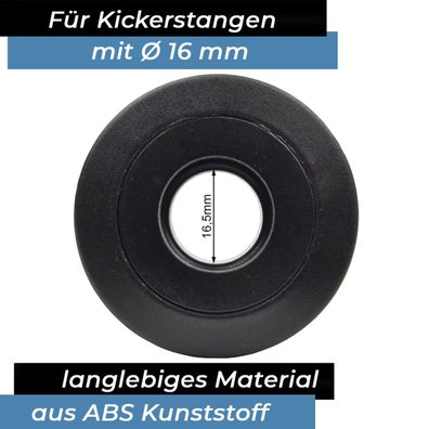 Bandito - Kugellager Universal für 16 mm Kickerstange - Seitenwände 37 - 43 mm