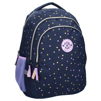 Milky Kiss Schulrucksack für Mädchen, Tagesrucksack Großes Hauptfach & 2 Fronttaschen