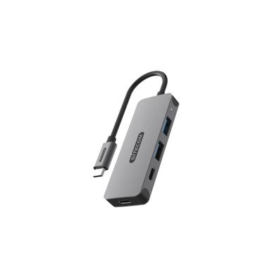 Sitecom USB-C zu 2x USB-A + 2x USB-C Hub – Datenübertragung & Stromversorgung,