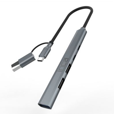 IUTP-06TX USB-C Hub 4-in-1 Aluminium 100 W PD
